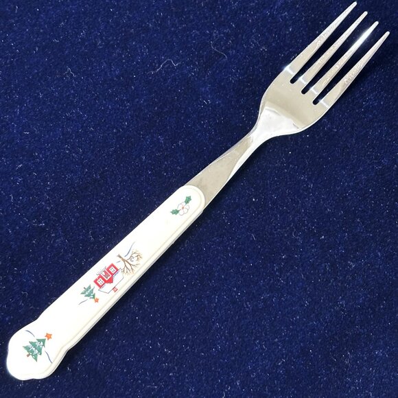 Pfaltzgraff “Snowy Village” 24 Pc Stainless Flatware Set Vintage - Picture 7 of 15